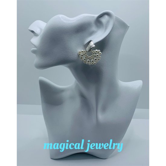 プラパール扇形ピアス 9 | 上品なデザインのピアス - magical jewelry