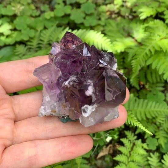 ワ*ィ様 スノーボールインアメシスト　アメジスト　クォーツ　水晶　原石　鉱物標本 ワ*ィ様 スノーボールインアメシスト アメジスト クォーツ 水晶