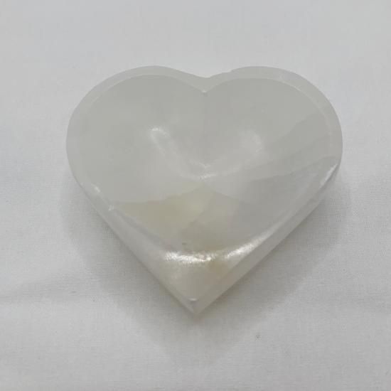MH様【3088】 ユニコーン彫り ハート型プレート　セレナイト MH様【3088】 ユニコーン彫り ハート型プレート セレナイト