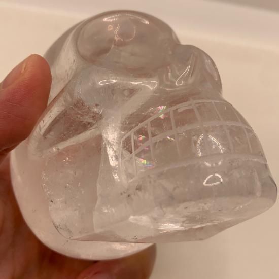 天然水晶スカル　特大　レインボー多数 o1080108015578589825.jpg