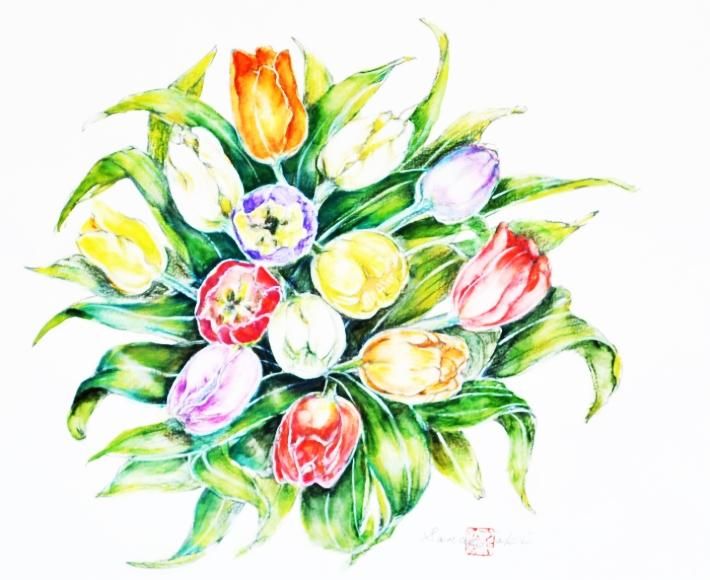 瀧早苗アートギャラリー | 花の水彩画・油彩画販売 | IFA受賞