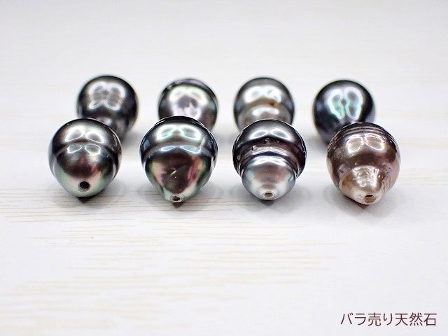 タヒチ黒蝶真珠｜バロック・約9.9x8.3x8.3～10.9x8.5x8.5mm【A～H：1個1