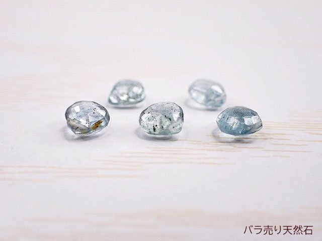 高品質！モスアクアマリン｜AAA｜マロン ブリオレットカット【5mm：1個198円】【6mm：1個238円】 -  バラ売り天然石｜天然石ビーズのバラ売り専門店