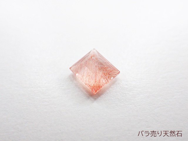 一点もの！稀少！カザフスタン産・天然ストロベリークォーツ｜AAA｜ルース（穴なし）約5.6x5.2x3.1mm【1個3,980円】NO.86 -  バラ売り天然石｜天然石ビーズのバラ売り専門店