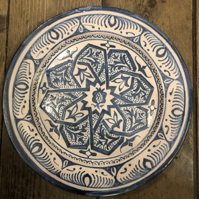 【送料込】スペイン陶器 グラナダの絵皿 アンティーク調 - ブエンカミーノーbuencamino