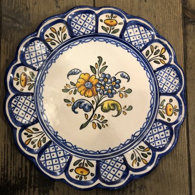 スペイン民芸皿⑅陶器 - 置物