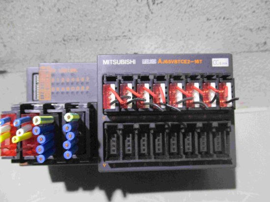 中古 MITSUBISHI CC-Link小形タイプリモートI/Oユニット MELSEC PLC AJ65VBTCE2-16T -  growdesystem