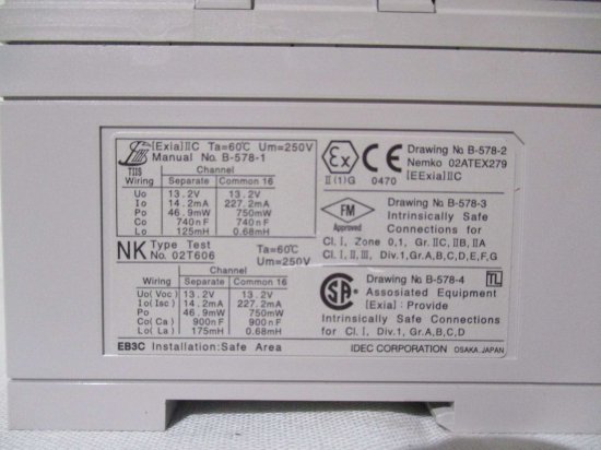 中古 IDEC EB3C-R03D バリアリレー - growdesystem