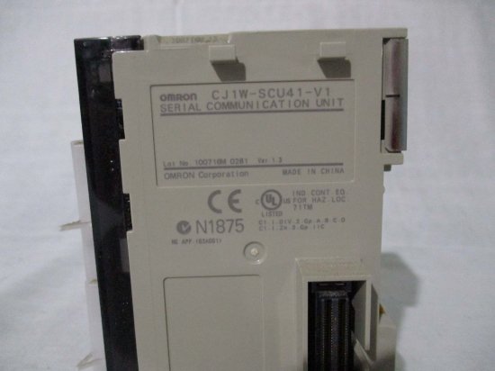 中古 OMRON CJ1W-SCU41-V1 プログラマブルコントローラ シリアルコミュニケーションユニット - growdesystem