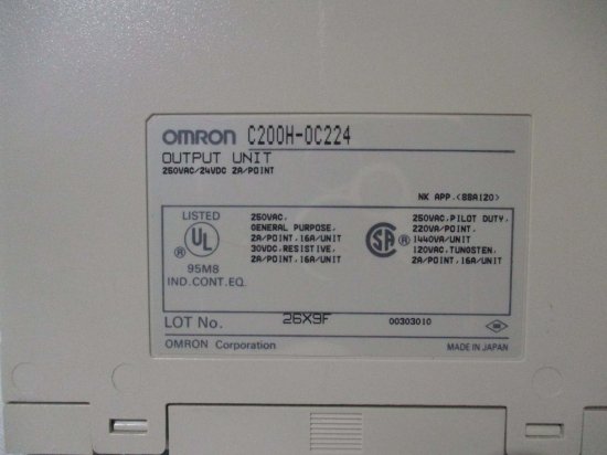 中古 OMRON C200H-OC224 リレー接点出力ユニット - growdesystem
