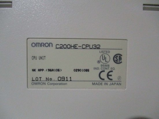 中古 OMRON C200HE-CPU32 プログラマブルコントローラ CPUユニット - growdesystem