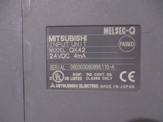 中古 MITSUBISHI電機 シーケンサ MELSEC-Q DC入力ユニット QX42 - growdesystem