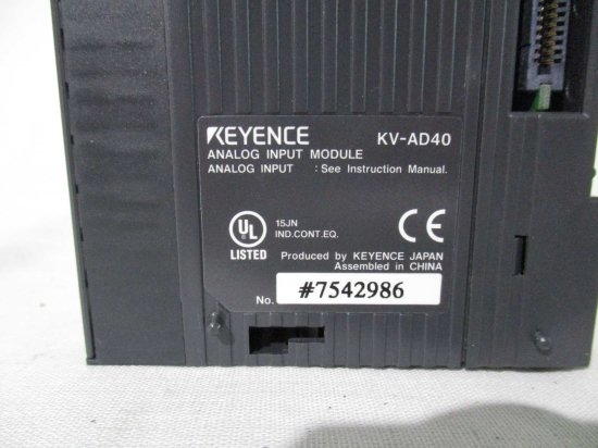 中古 KEYENCE KV-AD40 PLCシステム アナログ入力ユニット - growdesystem