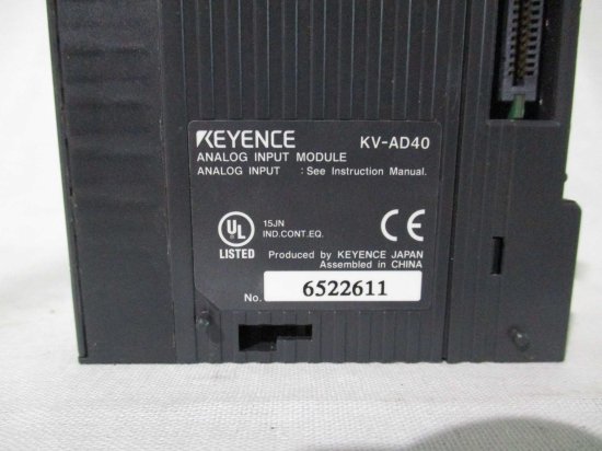 中古 KEYENCE KV-AD40 PLCシステム アナログ入力ユニット - growdesystem
