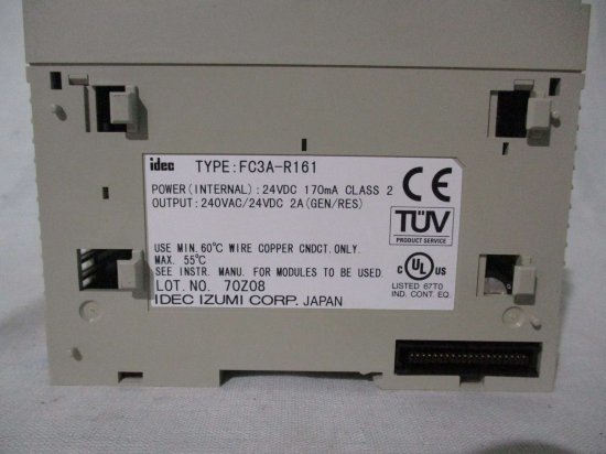 IDEC FC3A-R161 FC3A形 オープンネットコントローラ リレー出力 品-