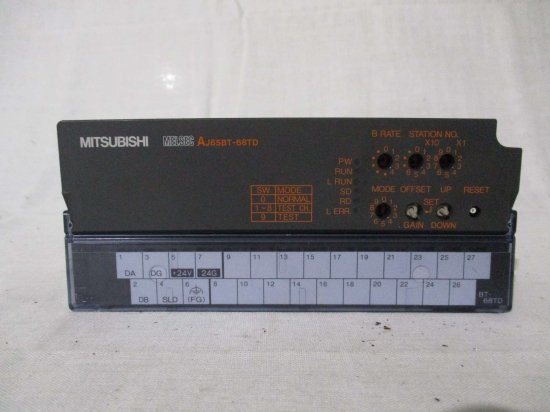 中古 三菱MITSUBISHI PLC AJ65BT-68TD CC-Link 熱電対温度入力装置 - growdesystem