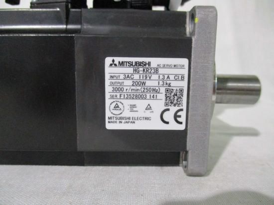 中古 MITSUBISHI ACサーボモータ HG-KR23B - growdesystem