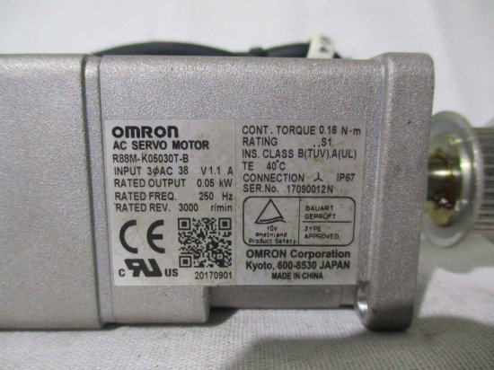 中古 OMRON R88M-K05030T-B サーボモータ - growdesystem