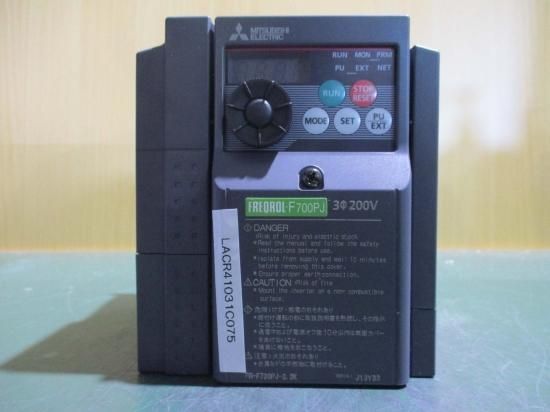 中古 MITSUBISHI FR-F720PJ-2.2K 200V インバータ - growdesystem