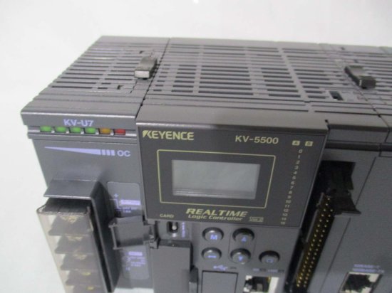 中古 KEYENCE KV-5500 /KV-U7/KV-LE21V/KV-L21V/KV-ML16V /KV-EP21V/KV-CL20/KV -C64XC/KV-C64TC*2 - growdesystem