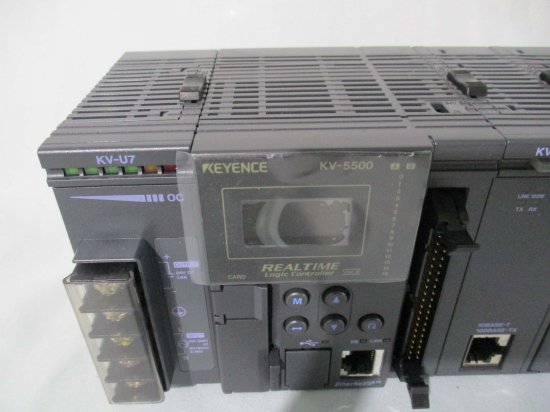 中古 KEYENCEコントローラセットKV-5500/KV-U7/KV-LE21V/KV-L21V/KV