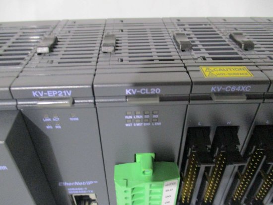 中古 KEYENCEコントローラセットKV-5500/KV-U7/KV-LE21V/KV-L21V/KV