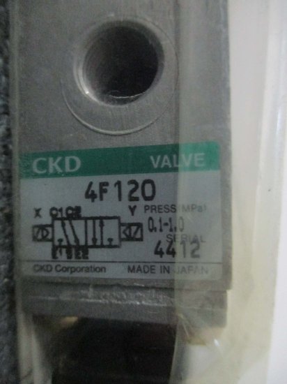 中古CKD 4Fシリーズパイロット式５ポート弁セレックスバルブ 4F12006 AC200V 4F120-06-AC200V -  growdesystem