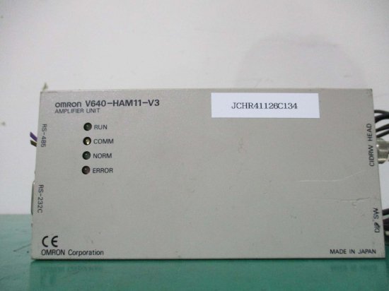 中古OMRON RFIDシステム(SEMI規格対応・電磁誘導方式134kHz)アンプユニット V640-HAM11-V3 - growdesystem