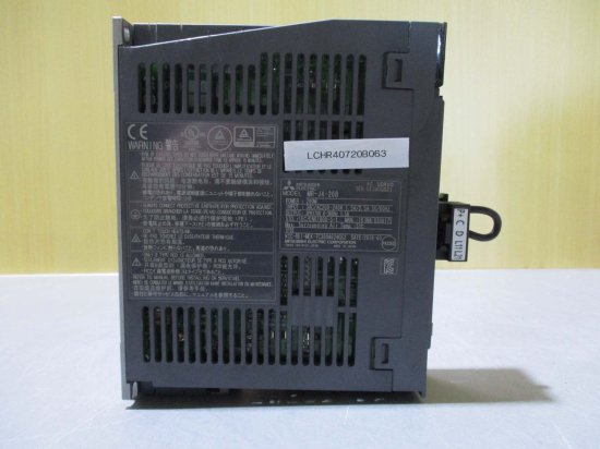 中古 MITSUBISHI 三菱電機 サーボアンプ MR-J4-20B 200W 170V 1.5A