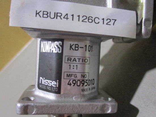 中古Nissei 減速機 KB-101 KOMPASS ベベルギアボックス K型 ベアリングタイプ Y軸一方向 減速比1:1 -  growdesystem
