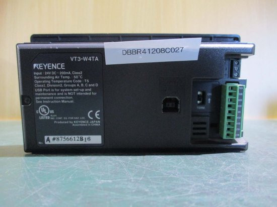 中古 KEYENCE VT3-W4TA 4型 TFTカラーRS-422/485 タイプ タッチパネル 通電OK - growdesystem