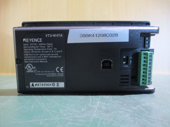 中古 KEYENCE VT3-W4TA 4型 TFTカラーRS-422/485 タイプ タッチパネル 通電OK - growdesystem