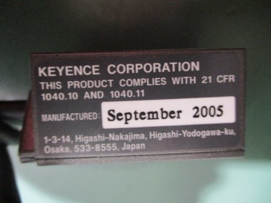 中古 KEYENCE 超小型レーザ式バーコードリーダ BL-601HAC1 - growdesystem