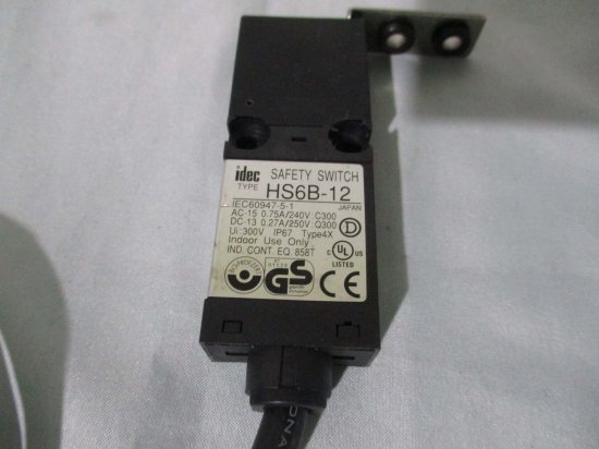 中古 IDEC HS6B-12 HS6B形安全スイッチ - growdesystem