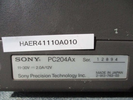 中古 SONY PC204AX データレコーダー - growdesystem