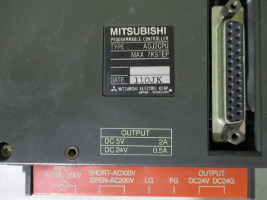 中古 MITSUBISHI MELSEC A0J2CPU シーケンサCPUユニット - growdesystem