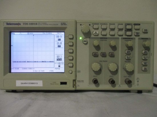 中古 Tektronix ２ch デジタルオシロスコープ TDS1001B 40MHz 500MS/s 通電OK - growdesystem