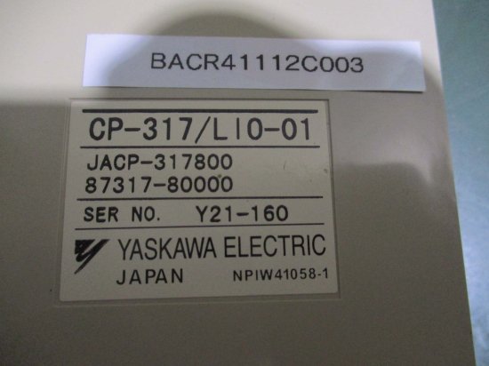 中古 YASKAWA CP-317/ LI0-01 コントロールパック - growdesystem