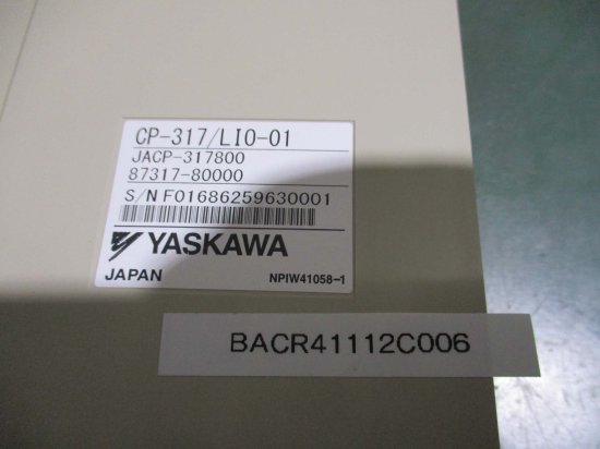 中古 YASKAWA CP-317/ LI0-01 コントロールパック - growdesystem