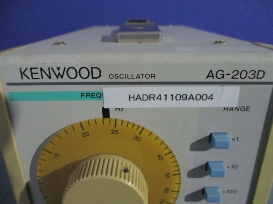 中古 KENWOOD OSCILLATOR AG-203D 発振器 オシレータ - growdesystem