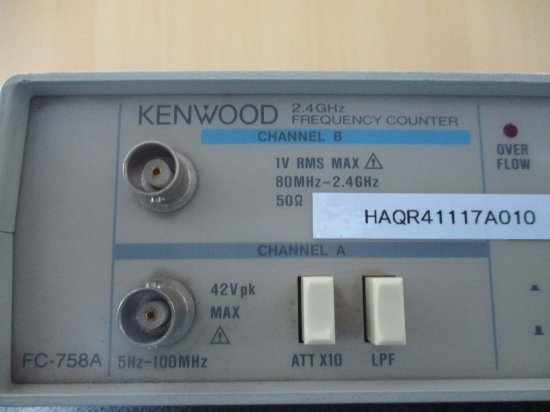 中古 KENWOOD 2.4GHz周波数カウンタ FC-758A - growdesystem