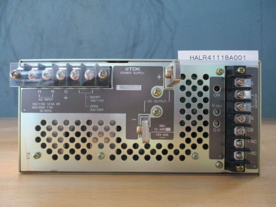 中古 TDK RBX15-40Rパワーサプライ 15V 40A - growdesystem