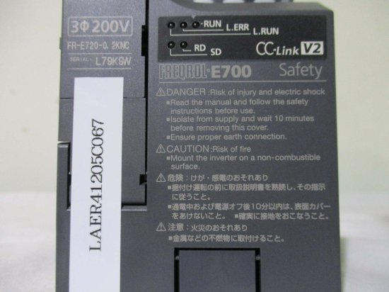未使用品】三菱 インバータ FR-E720S-0.1KNC / MITSUBISHI