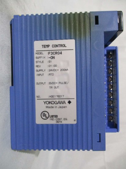 中古 YOKOGAWA 温度調節・モニタモジュール F3CR04-ON - growdesystem