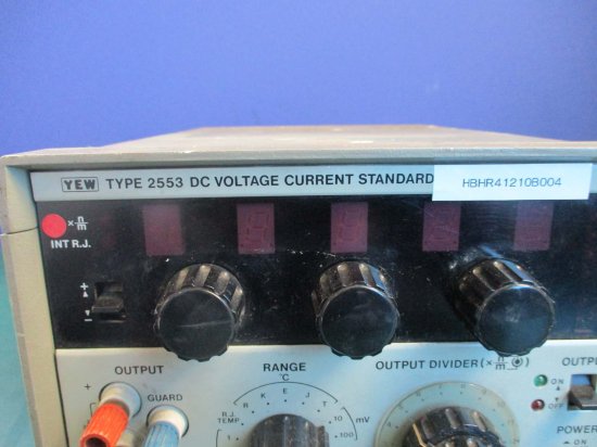 中古 YOKOGAWA YEW 2553 DC VOLTAGE CURRENT STANDARD 標準電圧電流