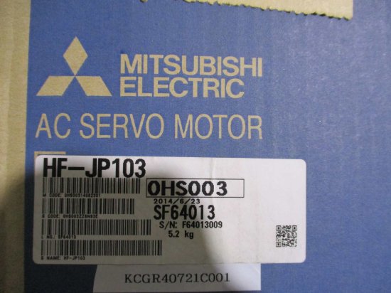 新古 MITSUBISHI AC SERVO MOTOR HF-JP103 ACサーボモーター 1KW - growdesystem