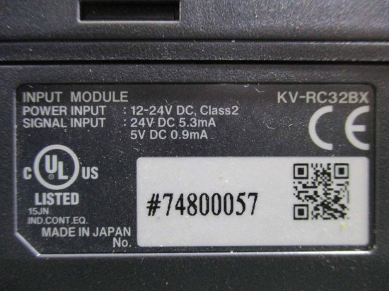 中古KEYENCE プログラマブルコントローラ アナログ入力ユニット KV-RC32BX 24V - growdesystem