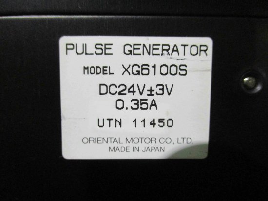 中古ORIENTAL MOTOR パルスジェネレータ XG6100S PULSE GENERATOR - growdesystem