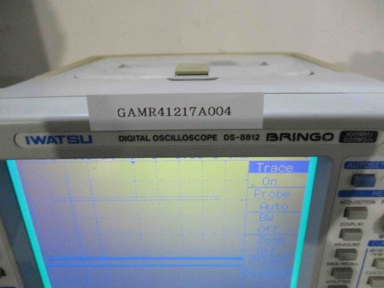 中古 IWATSU DS-8812 BRINGO DIGITAL OSCILLOSCOPE デジタルオシロスコープ 100MHz 500MS/s  100-240V AC 50/60Hz 通電OK - growdesystem