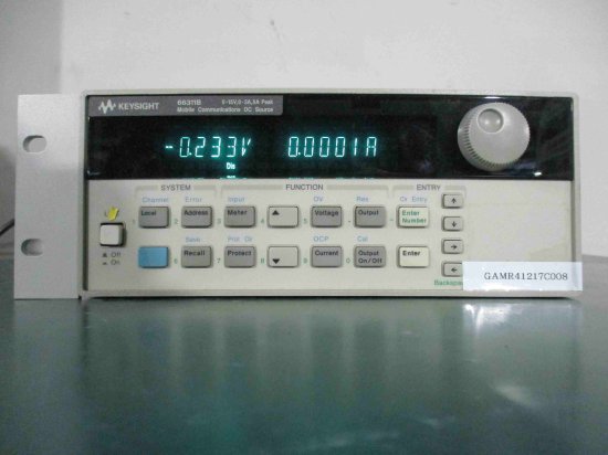 中古 KEYSIGHT AGILENT MOBILE COMMUNICATIONS DC SOURCE 66311B